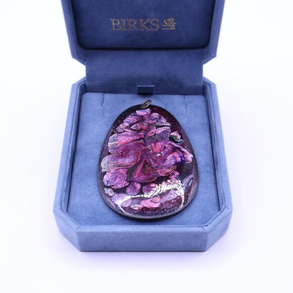 Vintage Hand Crafted Enamel Pendant & Brooches - Picture 2 of 10